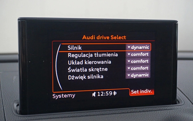 Audi S3 cena 87900 przebieg: 108646, rok produkcji 2013 z Rudnik nad Sanem małe 301